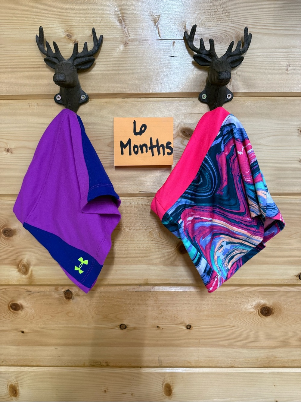 Under Armour Kids' Purple & Pink Marbled Athletic Shorts